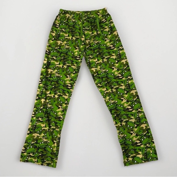 Teenage Mutant Ninja Turtles Camo Print Sleep Pajama Pants For Adults Size Small - Picture 1 of 7